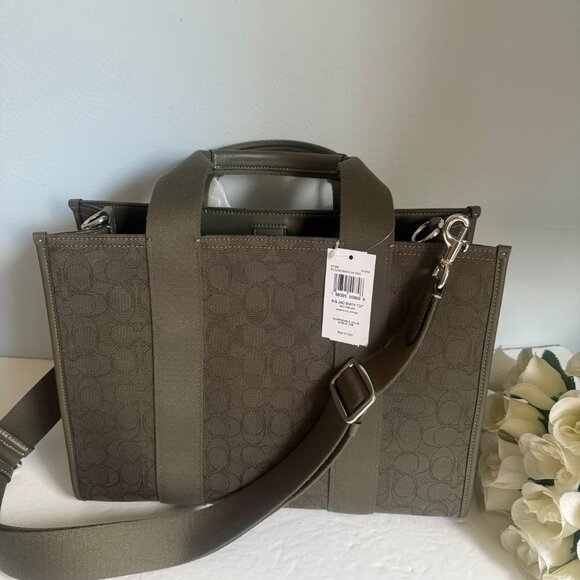 coach Smith Tote Bag In Signature Jacquard cy368 - Picture 2 of 5